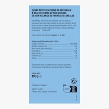 Tuiles soufflées de pois chiches au poivre noir Les Niçois