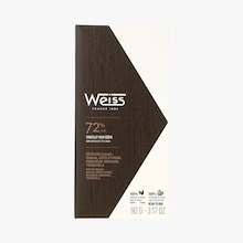 Chocolat noir &eacute;b&egrave;ne 72% cacao- F&egrave;ves de cacao&nbsp;: Ghana, C&ocirc;te d'Ivoire, &Eacute;quateur, Grenade, Venezuela Weiss