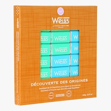 D&eacute;couverte des origines - Assortiment de 54&nbsp;napolitains pure origine au chocolat noir Weiss