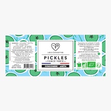 Pickles bio concombre aneth Les 3 chouettes