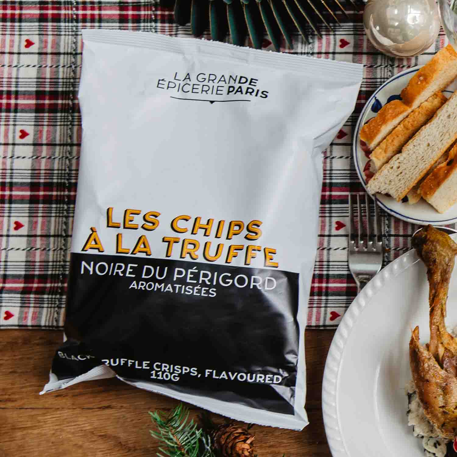 Les chips &agrave; la truffe noire du P&eacute;rigord, aromatis&eacute;es La Grande &Eacute;picerie de Paris