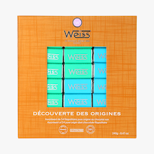 D&eacute;couverte des origines - Assortiment de 54&nbsp;napolitains pure origine au chocolat noir Weiss