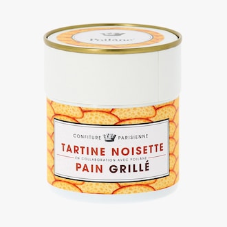 Tartine noisette pain grill&eacute; X Poil&acirc;ne Confiture Parisienne