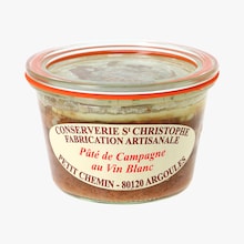 Pâté de campagne au vin blanc Conserverie Saint Christophe
