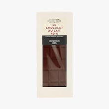 Tablette de chocolat au lait 40 % cacao - Origine Mexique La Grande &Eacute;picerie de Paris