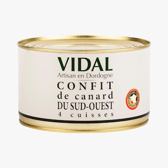 Confit de canard du Périgord - 4 cuisses Vidal