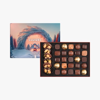 Boîte de chocolats fourrés - Féérie hivernale Cluizel