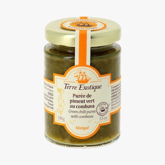 Purée de piment vert au combava Terre Exotique