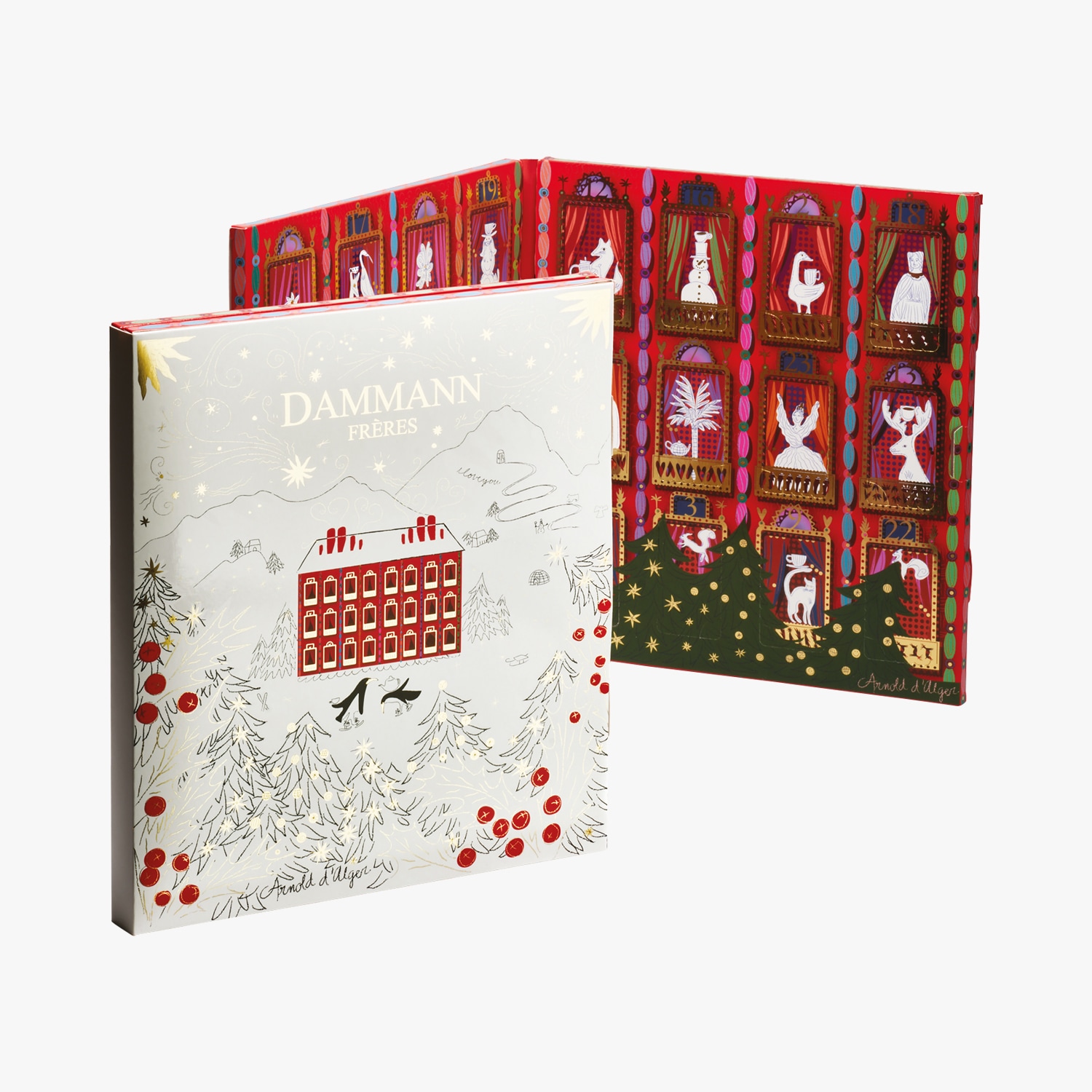 Calendrier de l'avent thés et infusions Dammann Frères