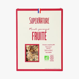 Muesli gourmand fruit&eacute; biologique SuperNature