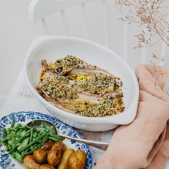 Carr&eacute; d'agneau en cro&ucirc;te d'herbes aromatiques null