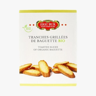 Tranches grillées de baguette bio Eric Bur