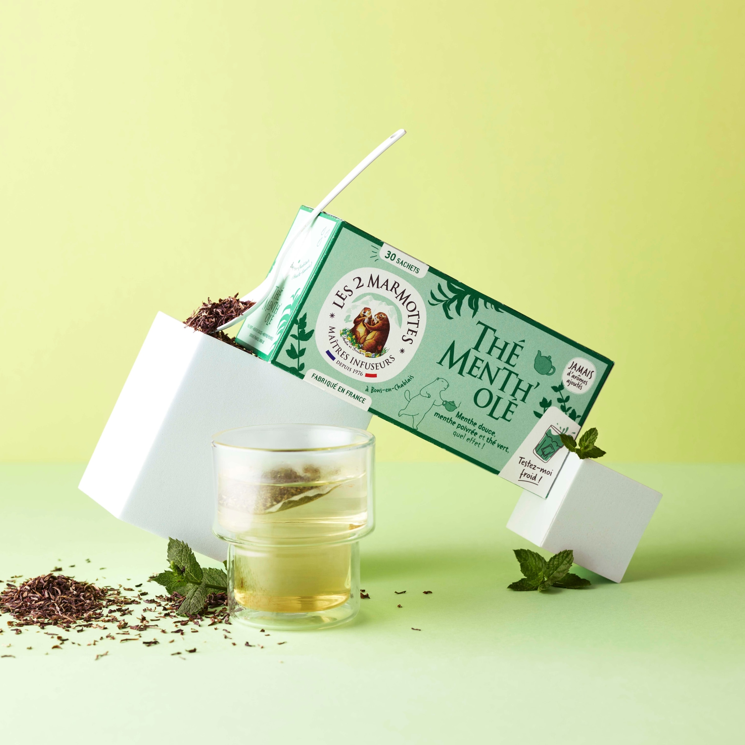 Th&eacute; Menth'ol&eacute; bio Les 2 Marmottes