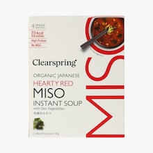 Soupe miso rouge instantan&eacute;e bio Clearspring