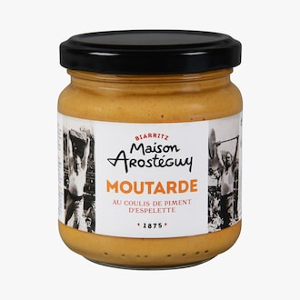 Moutarde au coulis de piment d'Espelette Maison Arosteguy