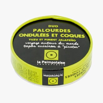 Duo palourdes ondulées et coques yuzu et piment jalapeño Paimpolaise Conserverie