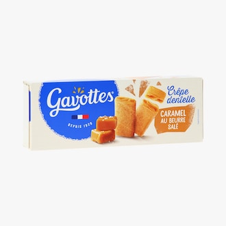 Cr&ecirc;pes dentelle caramel au beurre sal&eacute; Gavottes