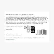 Truffe au chocolat noir et noisettes Tartufo Regale