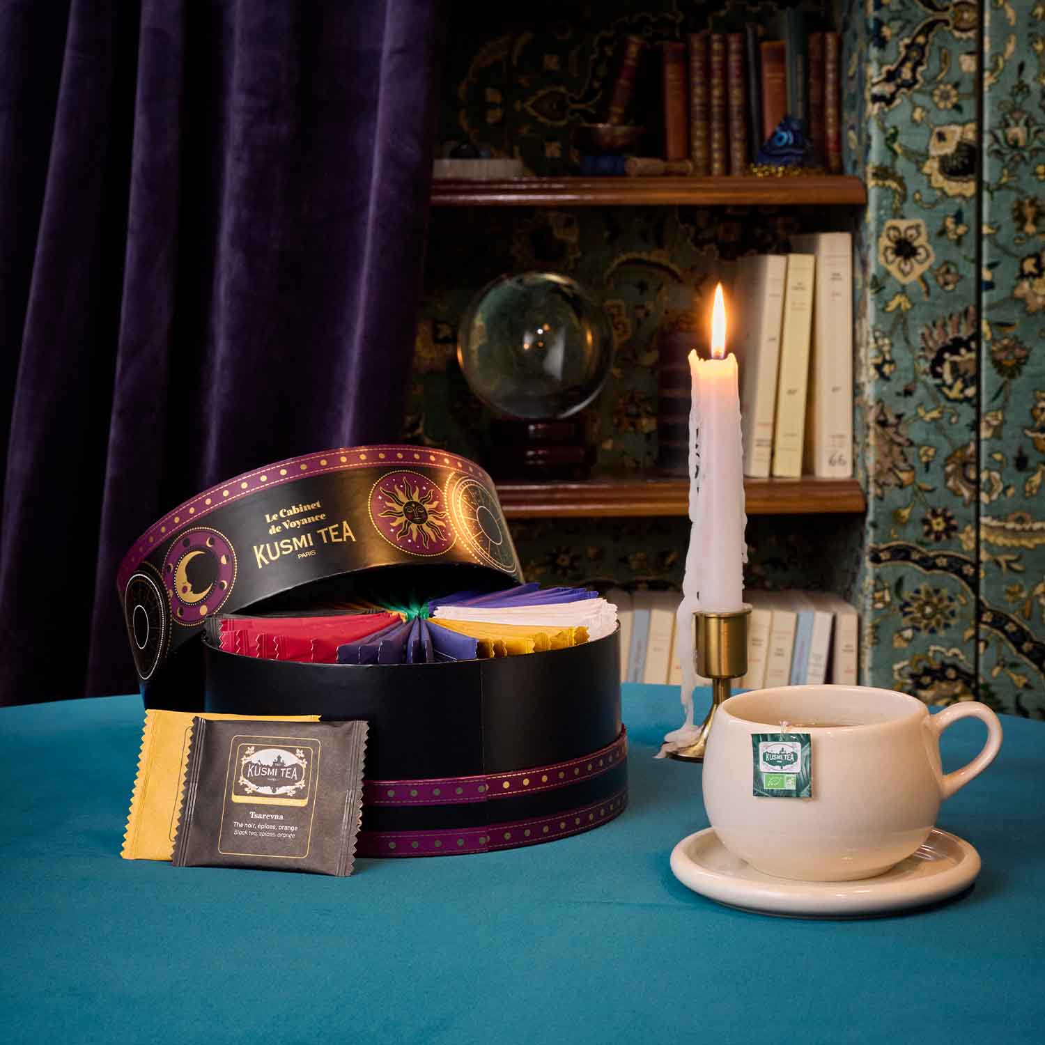 Coffret 48 sachets envelopp&eacute;s - Le cabinet de voyance Kusmi Tea