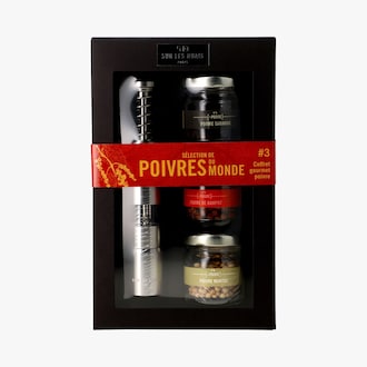 Coffret gourmet poivre #3 - Sélection de poivres du monde Sur les Quais
