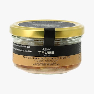 Pâté de campagne à la truffe d'été 3%, arômatisé Artisan de la truffe