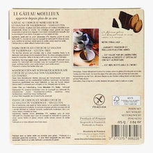 G&acirc;teau sans gluten au chocolat noir c&oelig;ur de Guanaja de Valrhona Biscuiterie de Provence