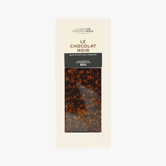 Tablette de chocolat noir aux &eacute;clats de caramel La Grande &Eacute;picerie de Paris