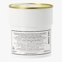 Pâte à tartiner à la pistache et une touche de fleur d'oranger, aromatisé Confiture Parisienne