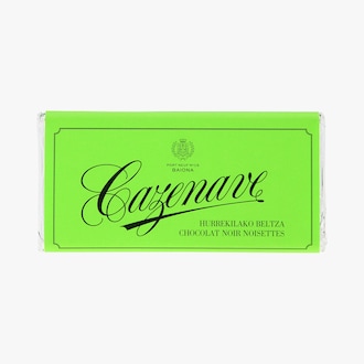 Tablette chocolat noir noisettes 60&nbsp;%, N&deg;11, biologique Cazenave
