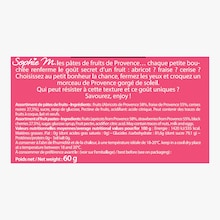 Pâtes de fruits de Provence, fraise, abricot, cerise Sophie M