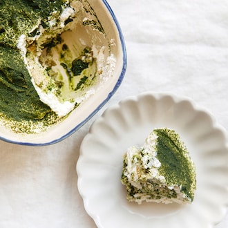 Tiramisu au th&eacute; vert matcha sans &oelig;ufs null