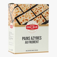 Pain azyme croustillant &agrave; la farine de froment Eric Bur