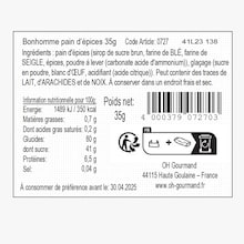 Bonhomme pain d'épices Oh Gourmand