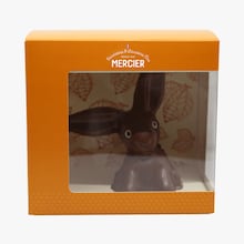 Lapin cacahu&egrave;te 13 cm chocolat lait moulage Maison Mercier