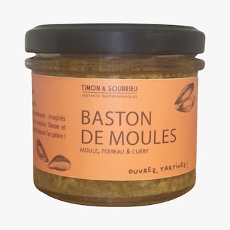 Tartinable Baston de moules - moules, poireaux et curry Timon et Sourrieu
