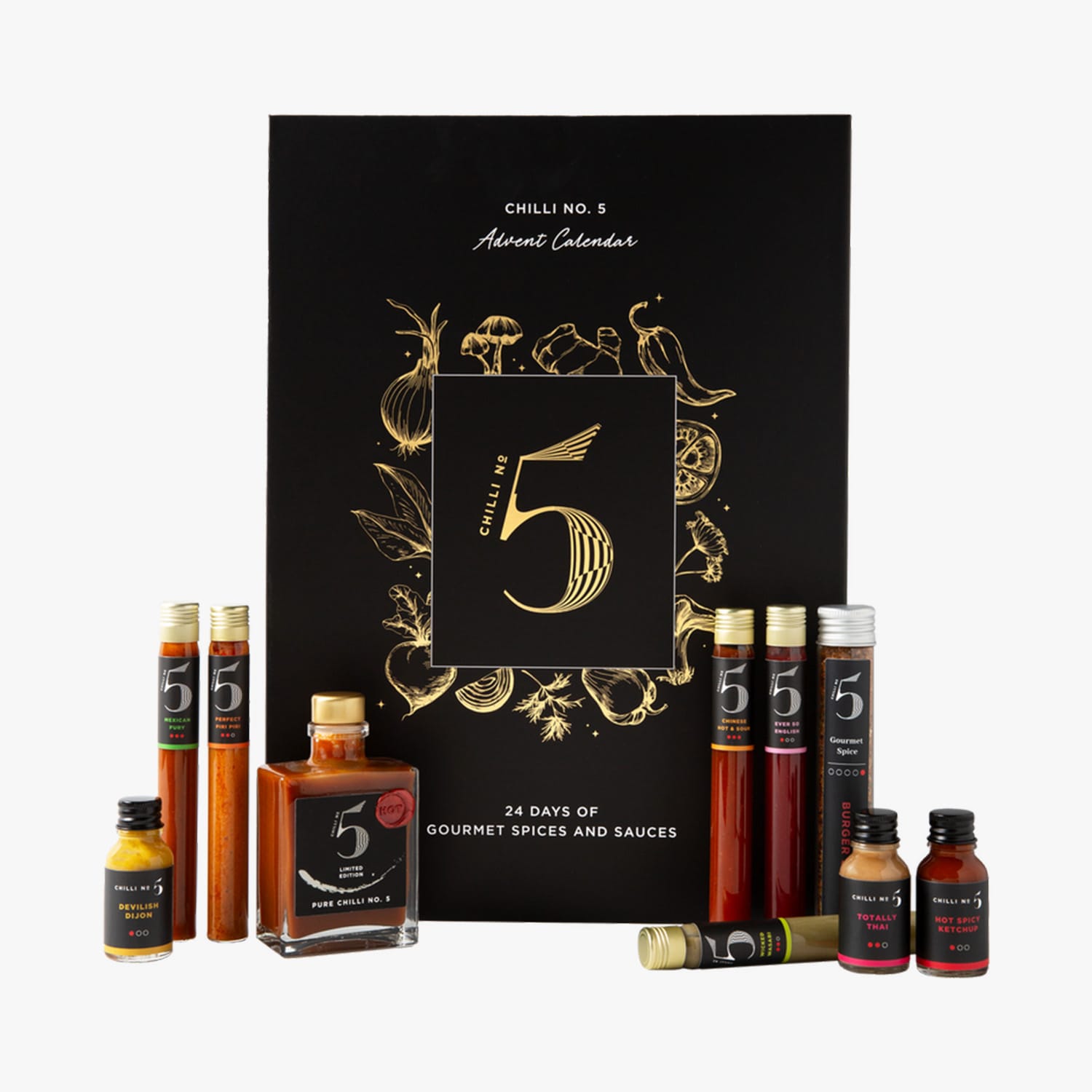 Calendrier de l’avent épices et sauces piquantes Chilli No. 5
