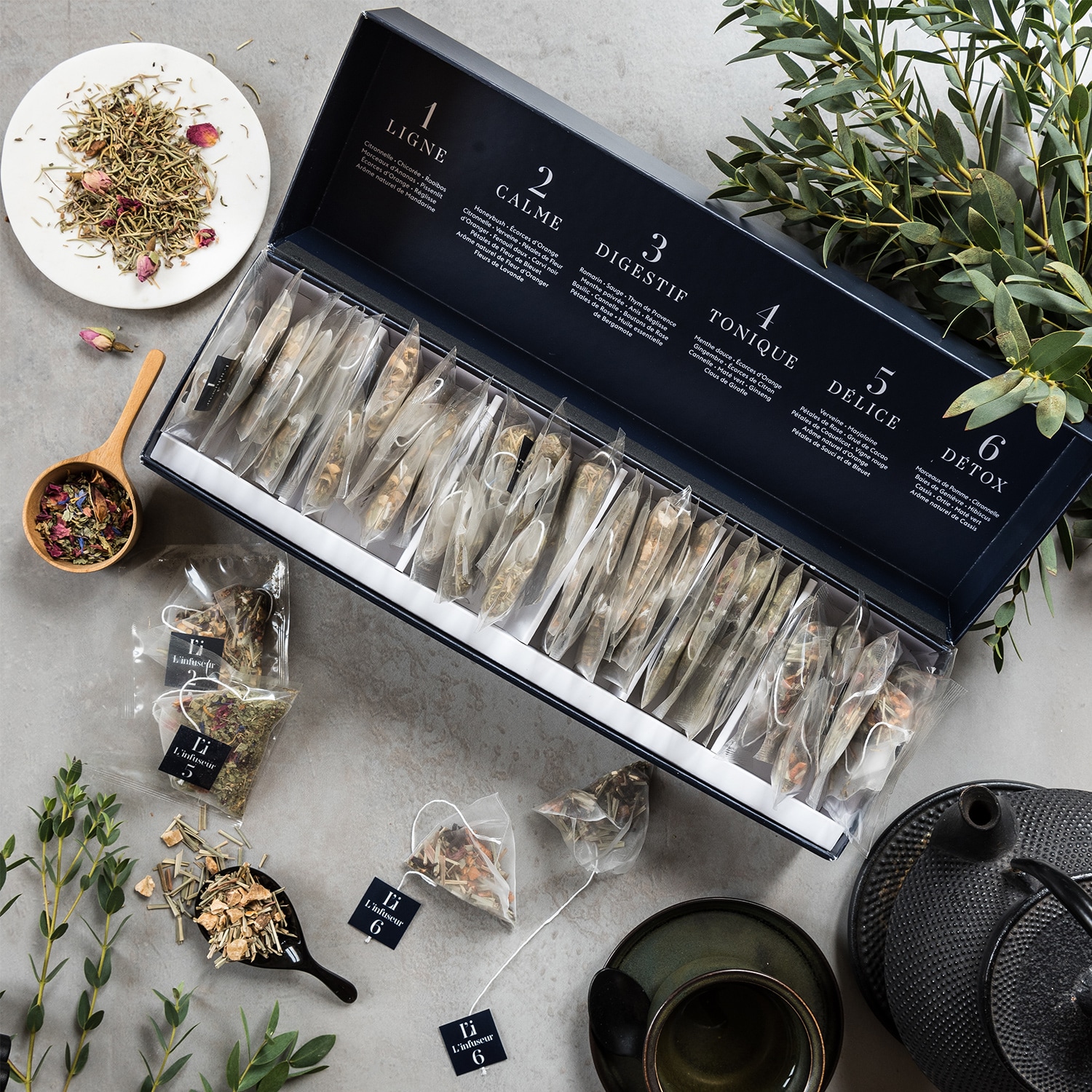 Coffret de 36 sachets d'infusions L'infuseur