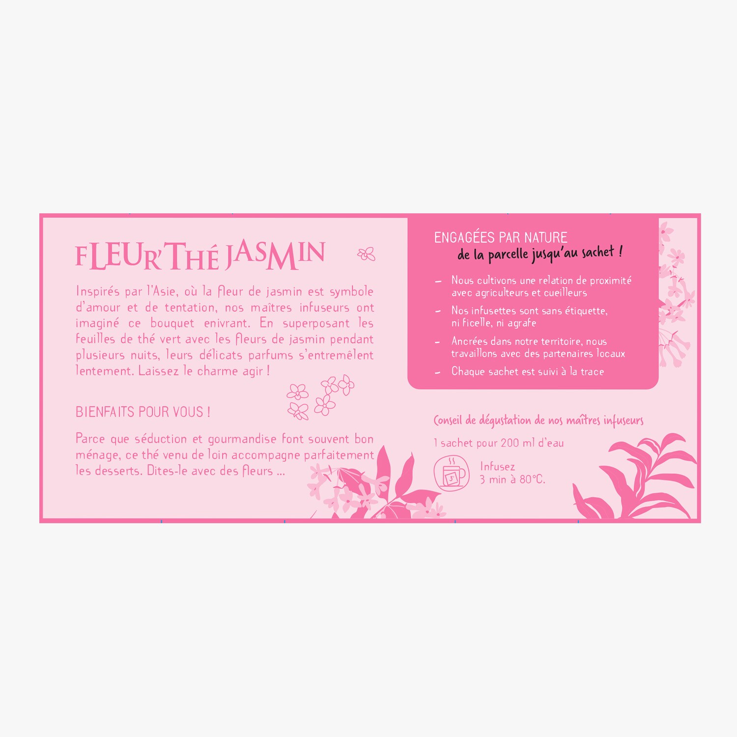 Organic Jasmine Flower Tea - Les 2 Marmottes | La Grande Épicerie