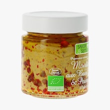 Moutarde aux baies roses, poivre noir et huile d'olive bio - Préparation culinaire Savor & Sens