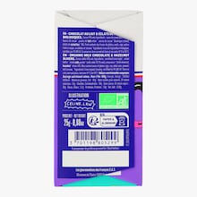 Tablette chocolat au lait et &eacute;clats de noisettes biologique Le Chocolat des Fran&ccedil;ais