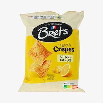 Chips de cr&ecirc;pes saveur beurre citron Bret's