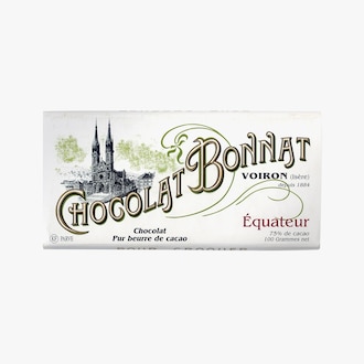 Tablette Equateur Chocolat noir 75% de cacao Bonnat