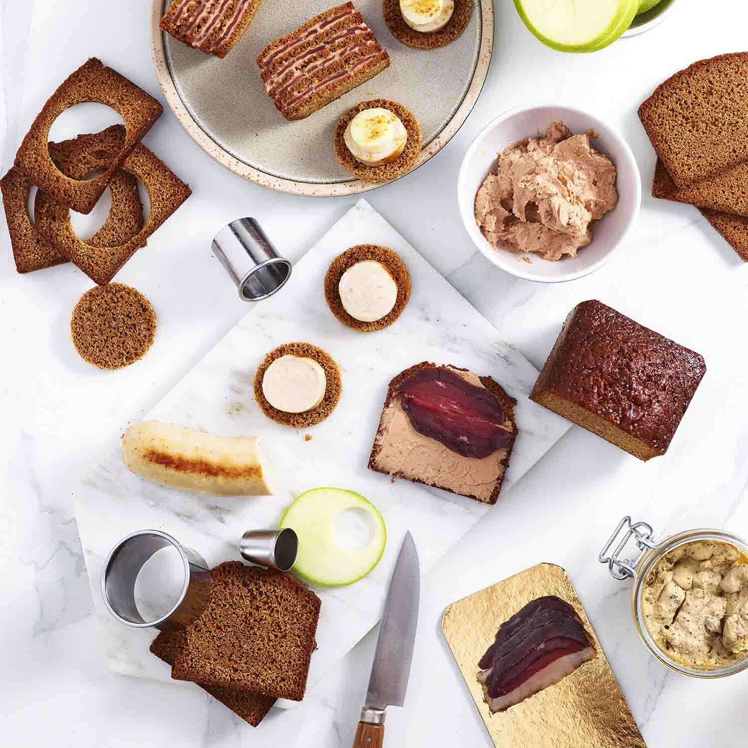 Pain d'&eacute;pices sp&eacute;cial toast et foie gras Maison Toussaint