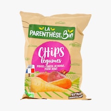 Chips légumes - Panais, carotte, betterave, patate douce La Parenthèse Bio