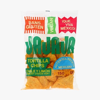 Tortilla chips piment et citron vert Jajaja