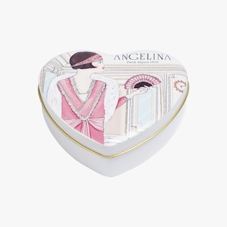 Boîte cœur chocolats pralinés Angelina
