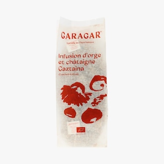 Infusion d&rsquo;orge et ch&acirc;taigne Gaztaina biologique Garagar