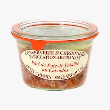 Pâté de foie de volaille au calvados Conserverie Saint Christophe