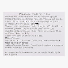 Papadam, Galettes apéritives épicées à frire ou à griller Raajmahal