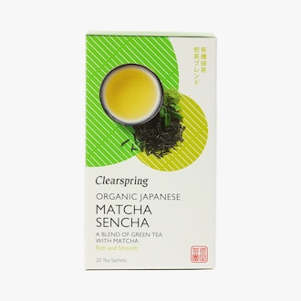 Th&eacute; vert sencha et matcha bio Clearspring